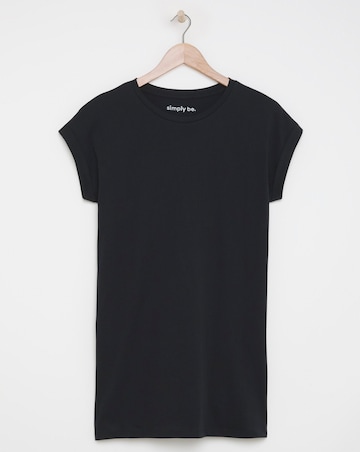 Black Boyfriend Longline Tee