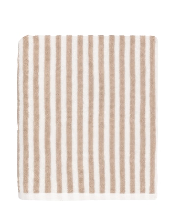 Yard Hebden Stripe Cotton Towel - Natural