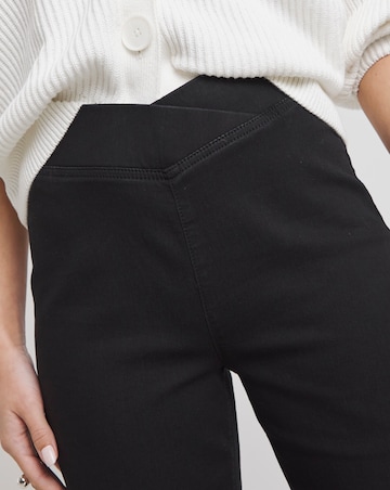 Black Stretch Wide Leg Weekender Jeggings