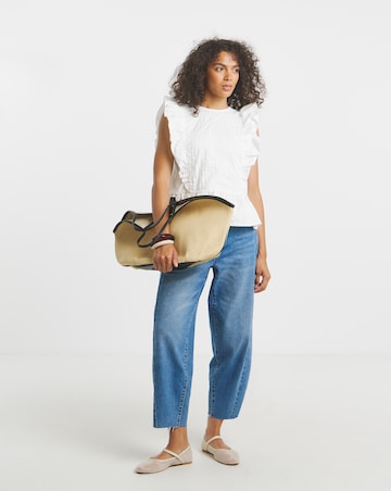 Simply Be Broderie Ruffle Blouse