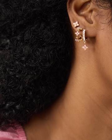 Accessorize 3-Pack Flower Stud & Hoop Earrings