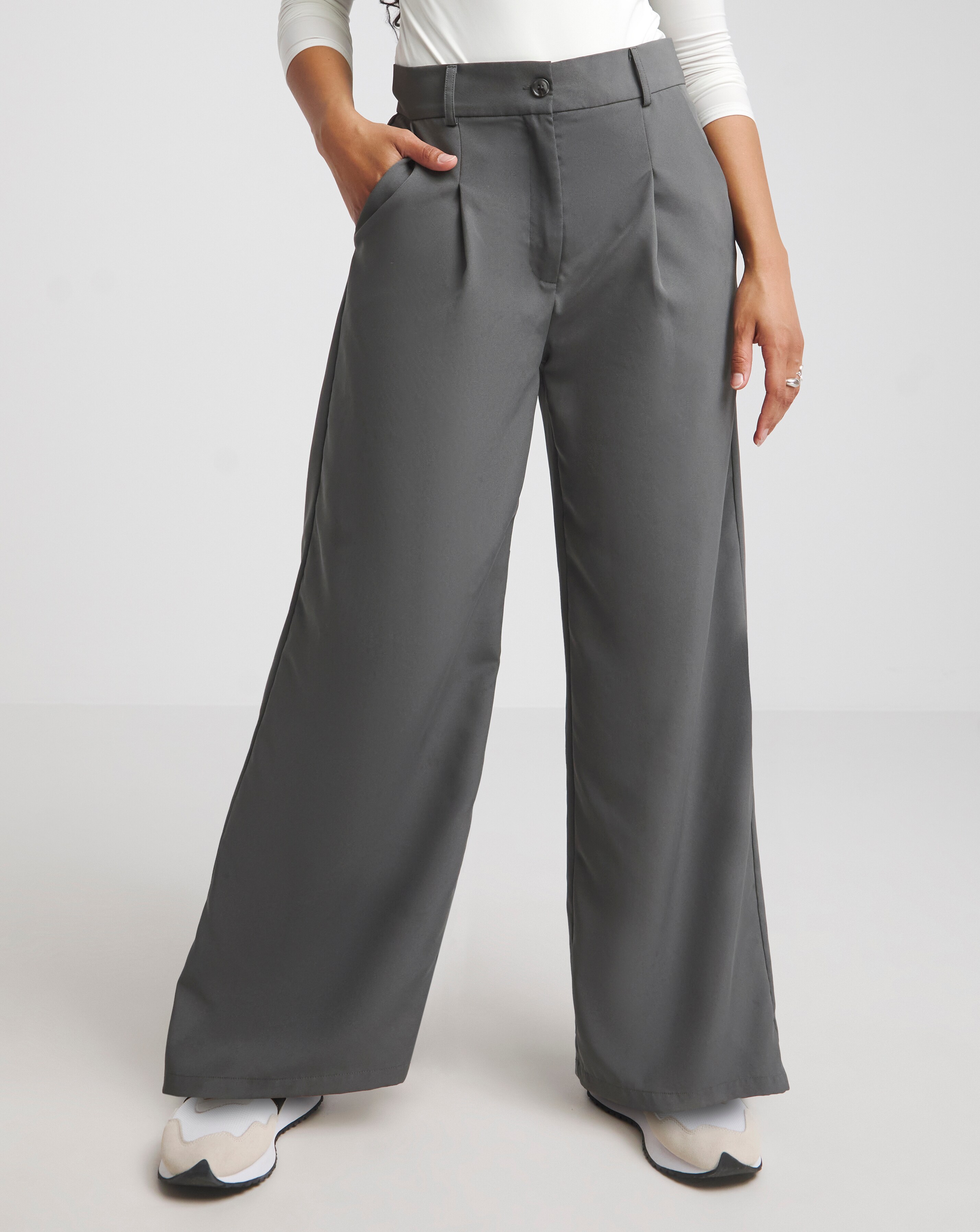 Wide Leg Tailored Trousers | Simply Be