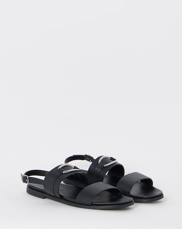 Avril Ring Detail Slingback Sandals - Wide Fit (E)