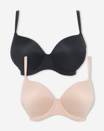 Pretty Secrets 2 Pack Smoothing Microfibre T-Shirt Bras