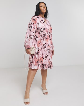 Joanna Hope Pleated Shift Dress