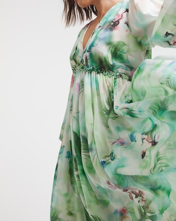Joanna Hope Printed Maxi Volume Dress