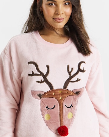 Pretty Secrets Christmas Giftable Fleece Pyjama Set & Hot Water Bottle