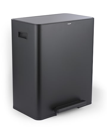 Salter Stainless Steel Dual Recyling Pedal Bin 60L