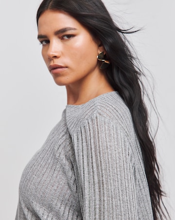 Grey Marl Jersey Ladder Top