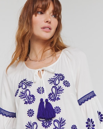 Joe Browns Santorini Embroidered Boho Tunic