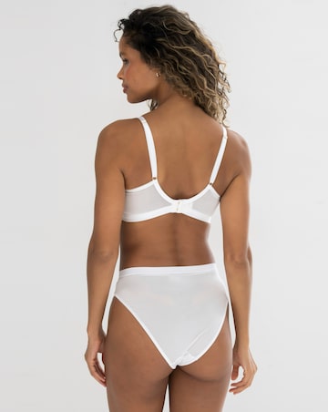 Pour Moi Geo Sculpt Fuller Bust Non Wire Bralette White