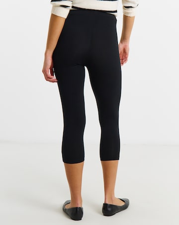 Simply Be Black Jersey Cropped Legging