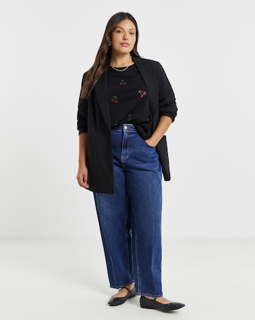 Black Hot Fix Cherries T-Shirt