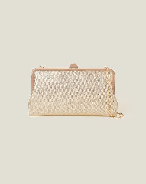 Accessorize Metallic Clutch Bag