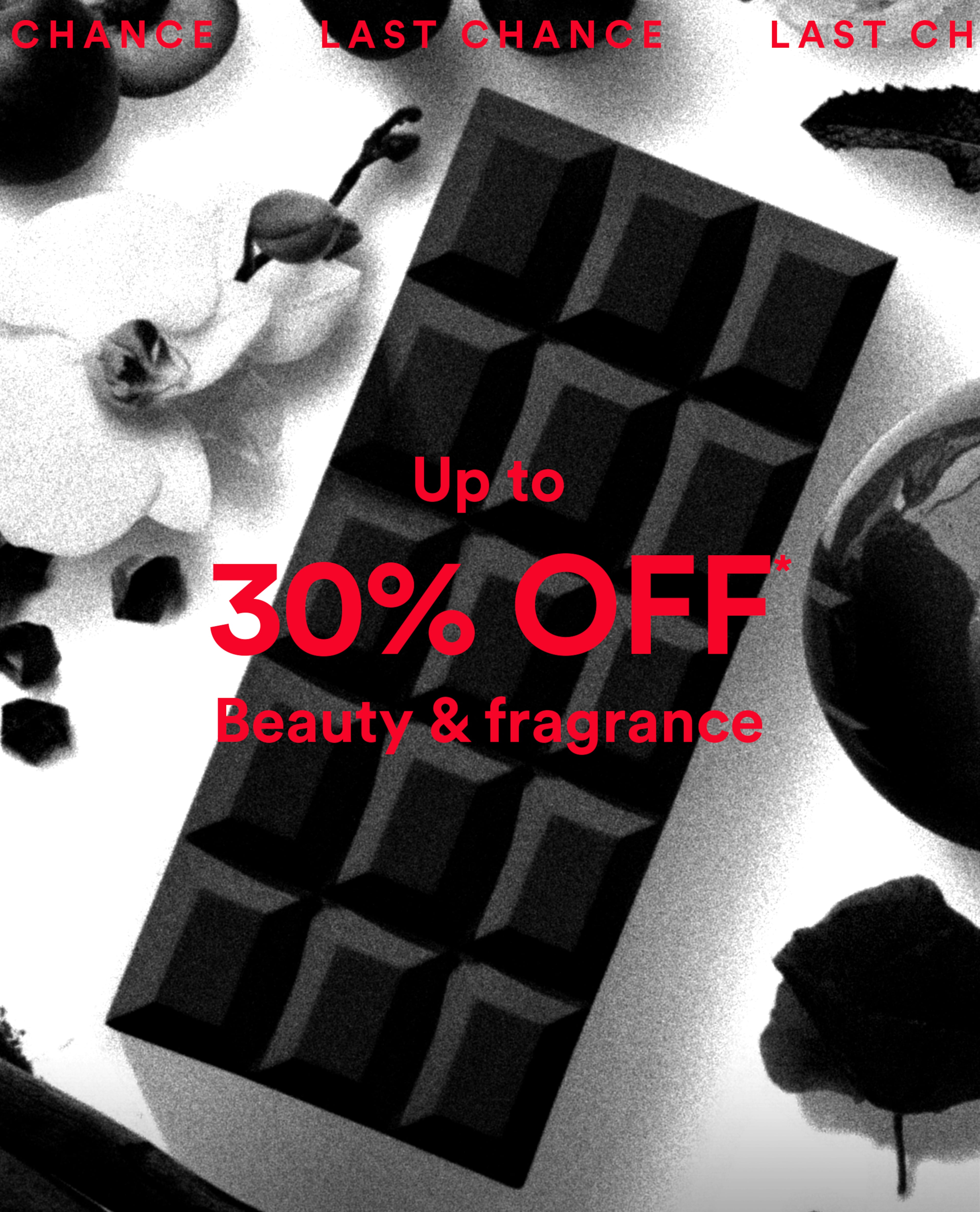 Up to 30% off beauty & fragrance