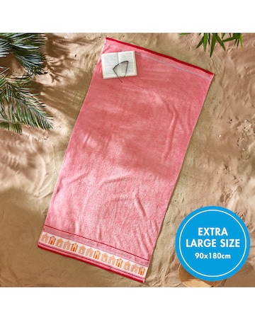 Catherine Lansfield Beach Huts XL Beach Towel