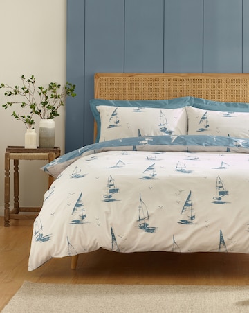 Catherine Lansfield Salcombe Boats Duvet Cover Set