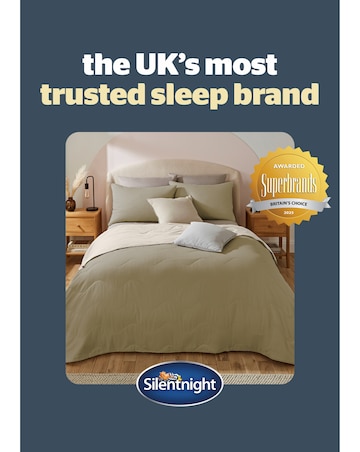 Silentnight Summer Breeze Seersucker Coverless 2.5 Tog Duvet and Pillowcase Set