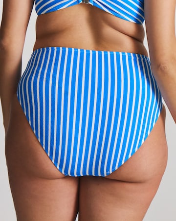 Figleaves Stripe High Waist Bikini Bottoms