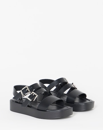 Hawk Multi Strap Buckle Sandals - Extra Wide Fit (EEE)