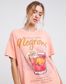 Peach Negroni Cocktail T-Shirt