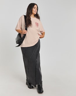 Simply Be Blush Pink Pocket Embroidery T-Shirt