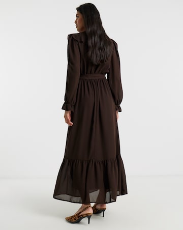 Flounce London Chiffon Midaxi Dress