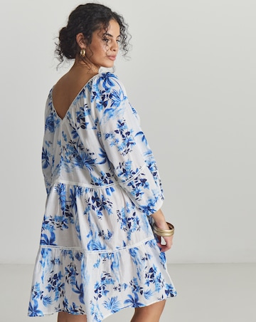 Figleaves Lisbon Tiered Mini Beach Dress