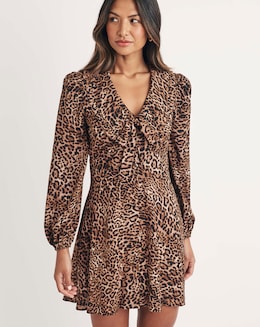 Nobody's Child Leopard Otilie Mini Dress