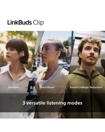 Sony LinkBuds Clip Open-Ear True Wireless Earbuds - Greige
