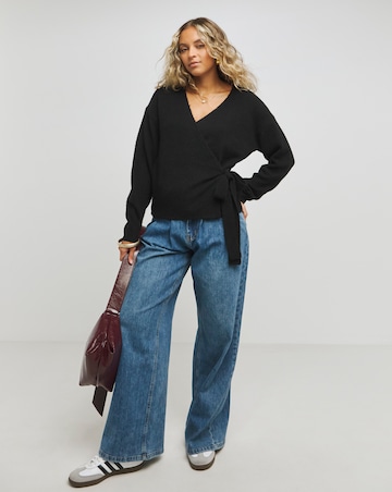 Black Ballet Wrap Cardigan