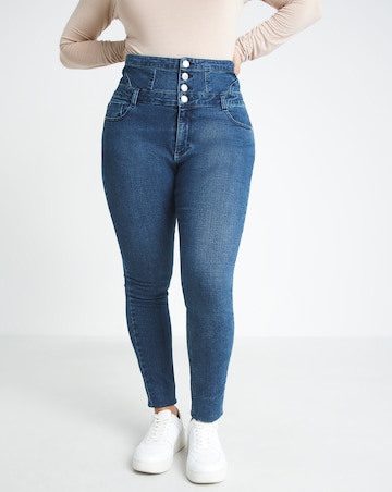 Skinny Highwaisted Corset Jeans
