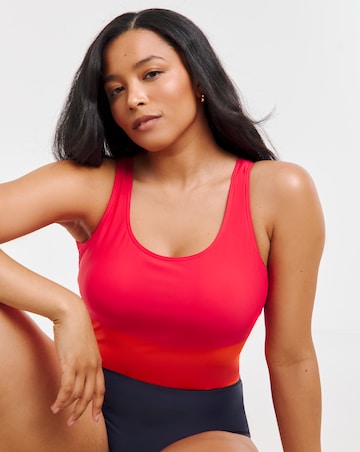 Sports Padded Colourblock Swimsuit