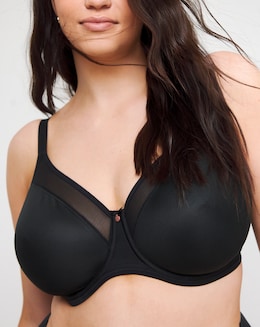 Elomi Smooth Moulded TShirt Wired Bra Black