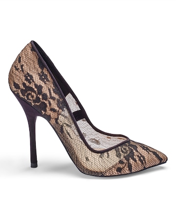 Paper Dolls Rose Lace Court Shoe D Fit