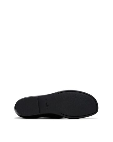 Clarks Black Leather Livia Lily Shoes - Standard Fit (D)