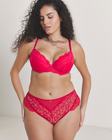 Ann Summers Sexy Lace Planet High Waist Brazilian Red
