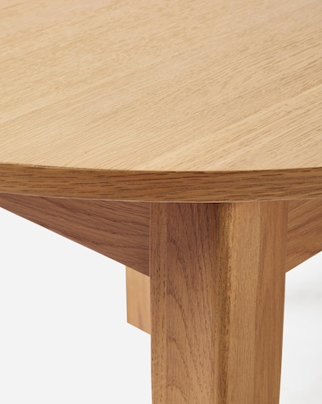 Caitlin Wooden Extendable Dining Table with 4 Elva Chairs