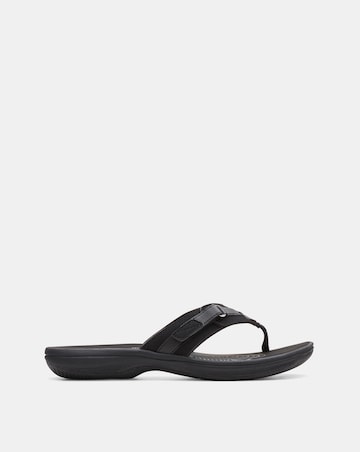 Clarks Black Cloudsteppers Brinkley Sea Sandals - Standard Fit (D)