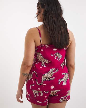 Pretty Secrets Cotton Cami Pyjama Short Set Animal Print