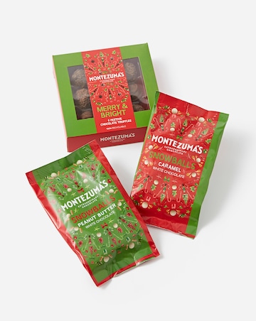 Montezuma's Caramel, Peanut Butter Snow Balls & Merry And Bright Truffles