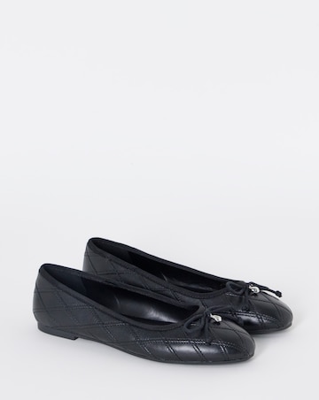 Santiago Quilted Ballerina Shoes - Extra Wide Fit (EEE)