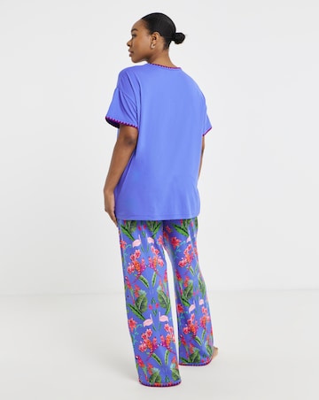 Figleaves Parrot Blanket Stitch Pyjama
