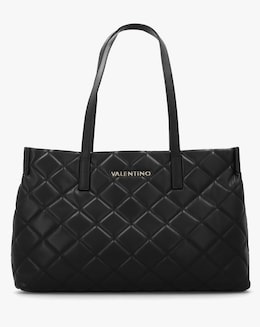 Valentino Bags Ocarina Black Diamond Quilt Tote Bag
