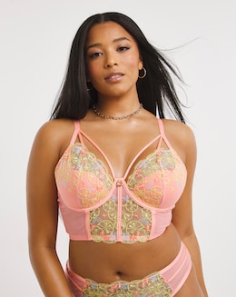 Simply Be Embroidery U/W 1/4 Pad Corset