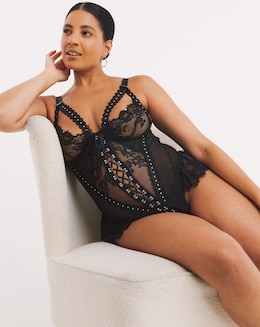 Ann Summers Bridgette Teddy Black