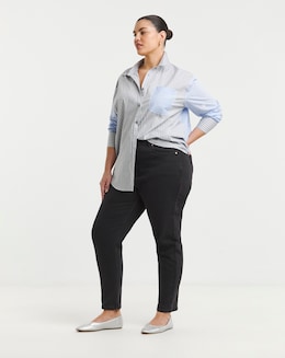 Washed Black Authentic Loose Mom Jeans