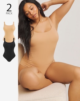 MAGISCULPT Light Control 2 Pack Smoothing Vest Bodysuits
