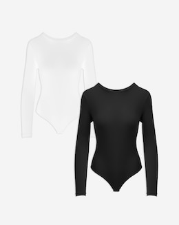 MAGISCULPT Light Control 2 Pack Smoothing Long Sleeve Bodysuits