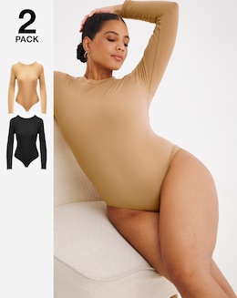 MAGISCULPT Light Control 2 Pack Smoothing Long Sleeve Bodysuits